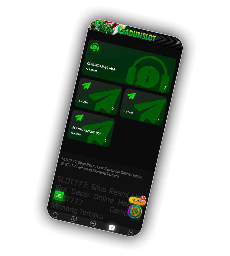 GadunSlot live chat and Telegram support illustration