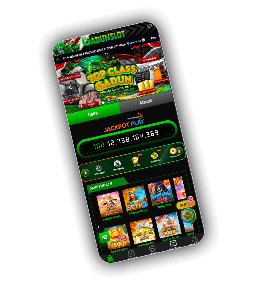 GadunSlot game categories and provider tiles